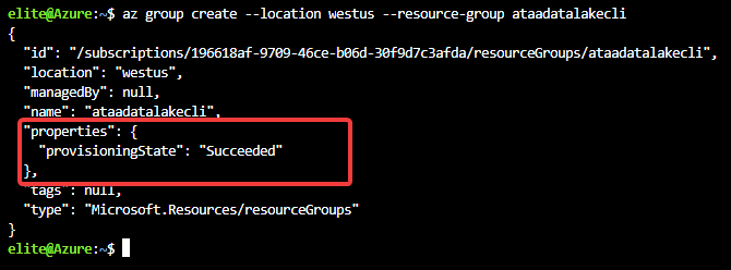 Creating a Resource Group