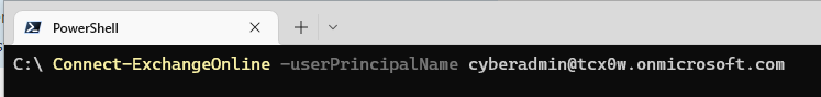 Connect to Exchange Online