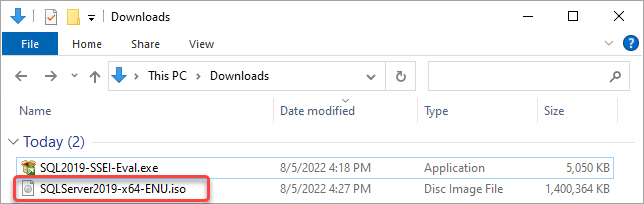 SQL Server 2019 ISO (evaluation)