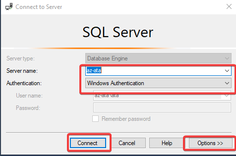 Connecting to the server.