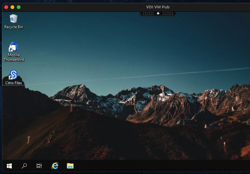 Viewing a Citrix Desktop