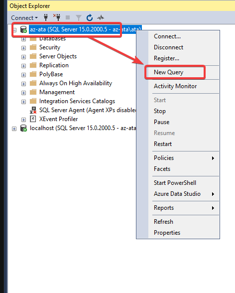 Open a new query editor