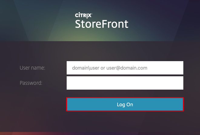 Credentials prompt