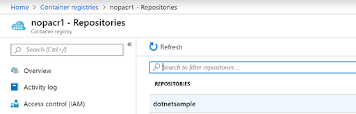 Inspecting Docker repo