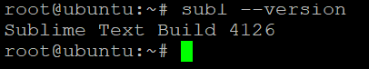 Verifying that Sublime Text version installed