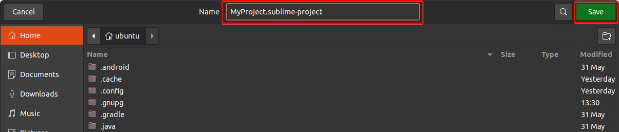 Providing a project name