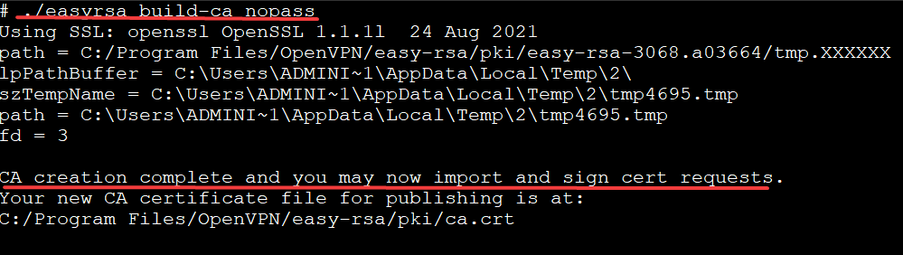 Creating the Certificate Authority (CA)