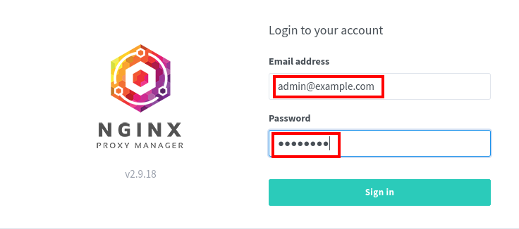 Logging in for the first time