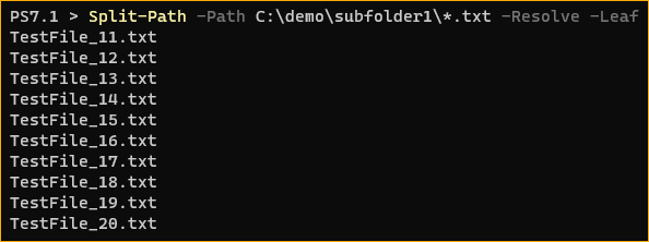 Resolving matching filenames