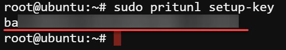 Generating a Setup Key