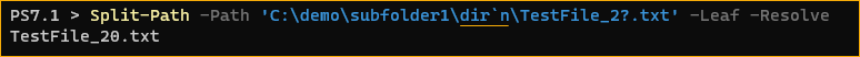 Splitting and Resolving a Path with Escape Characters