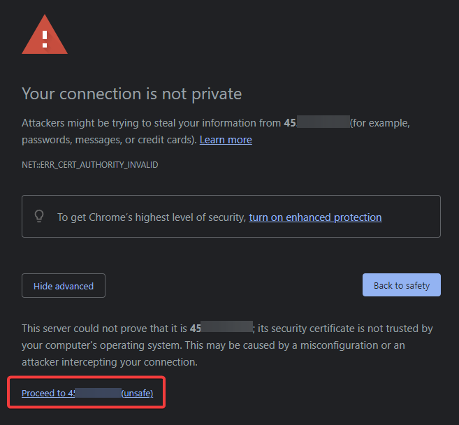 Accessing the Web UI