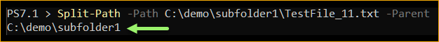 Returning the parent containers of the Item