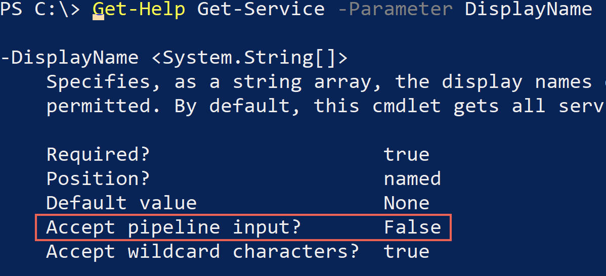 PowerShell pipeline input is not allowed