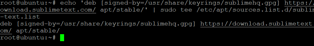 Adding the Sublime Text repository