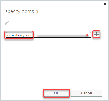 Click OK to save.
