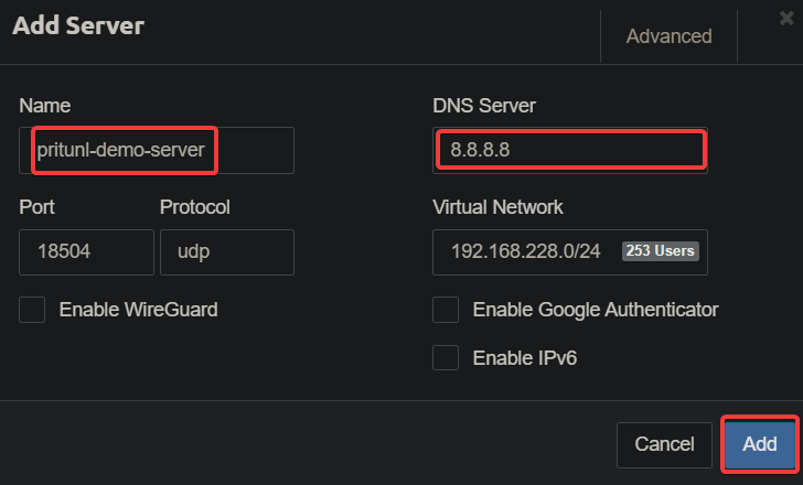 Configuring a new server