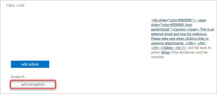 add exception