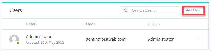 Adding a user