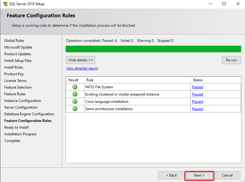 Testing Feature Configuration Rules.