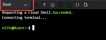 Viewing Azure Cloud Shell