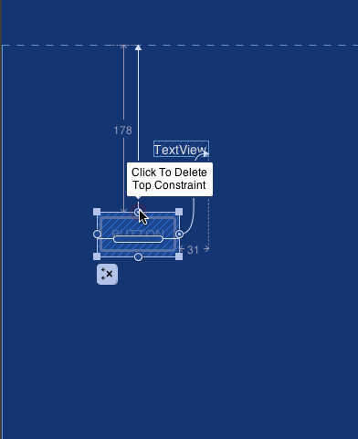 Android Constraint Layout delete