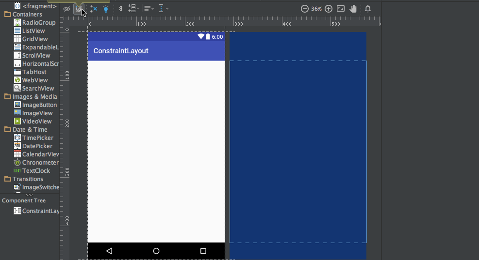 Android ConstraintLayout auto connect