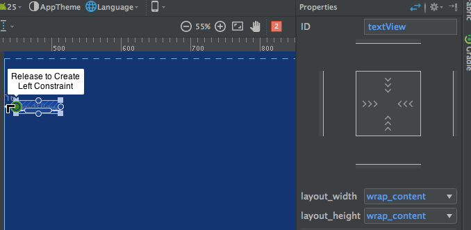 Android ConstraintLayout example