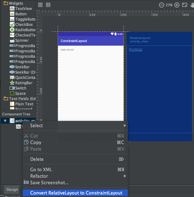 android constraint layout