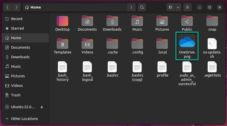 Verifying the OneDrive logo
