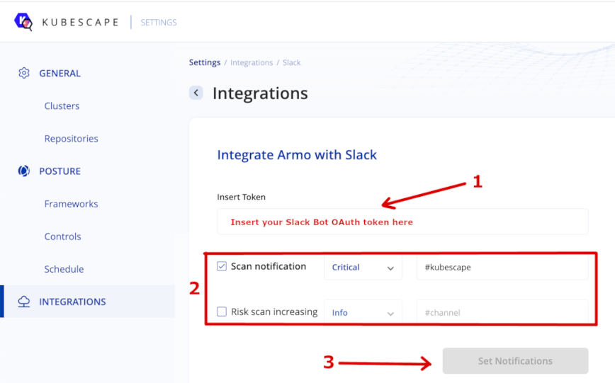 Kubescape Slack Notifications