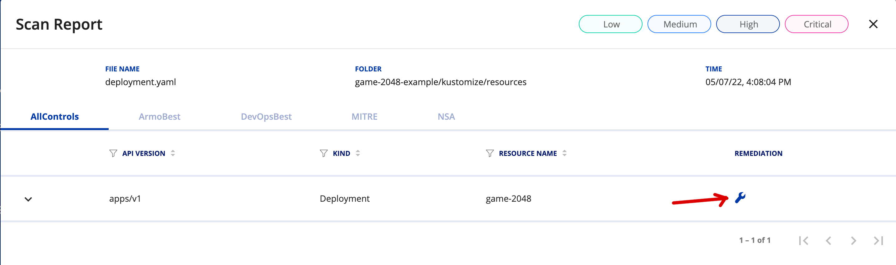 Access Kubescape Cloud Portal Remediation Assistance
