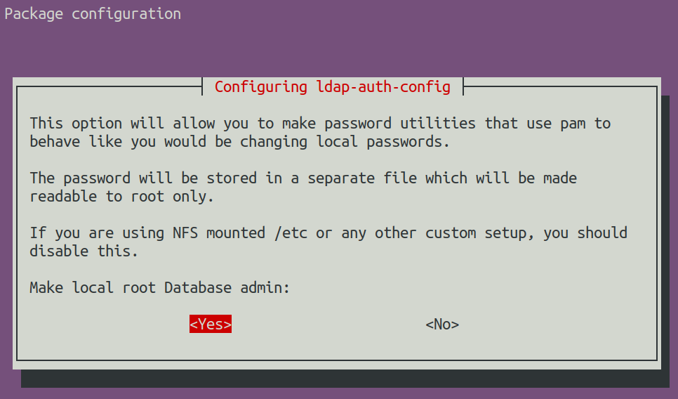 Making local root a Database admin
