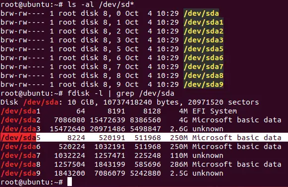 Mounting the partition that contains the ESXi configuration archive
