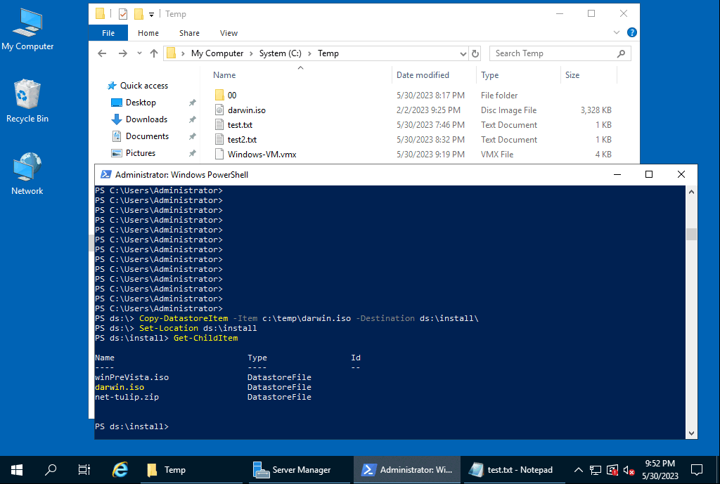 Copy file to VMware ESXi datastore in PowerCLI
