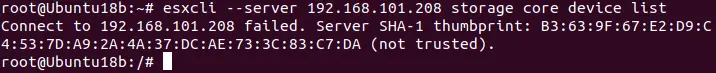 Using vSphere CLI for managing an ESXi host.