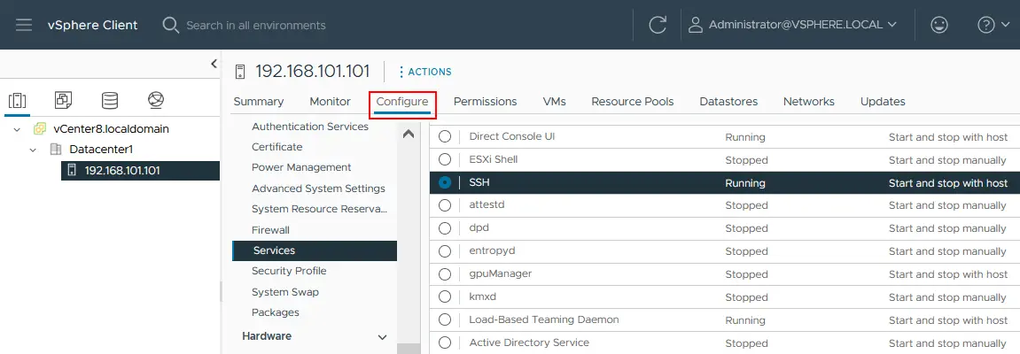 How to enable running ESXi SSH commands remotely