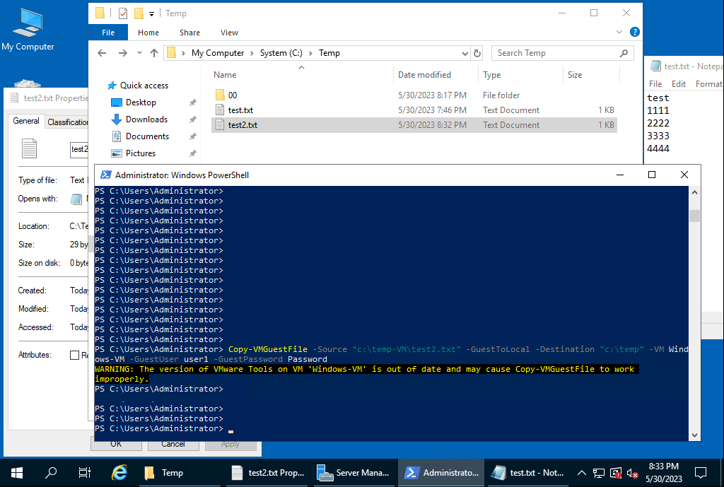 How to copy a file from a virtual machine in PowerCLI