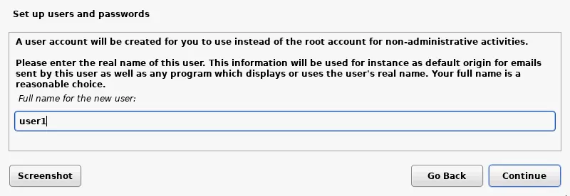 Setting up users and passwords