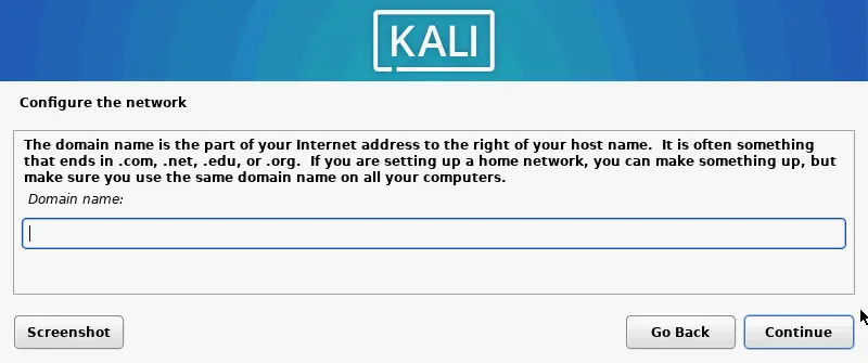 Configuring the domain name