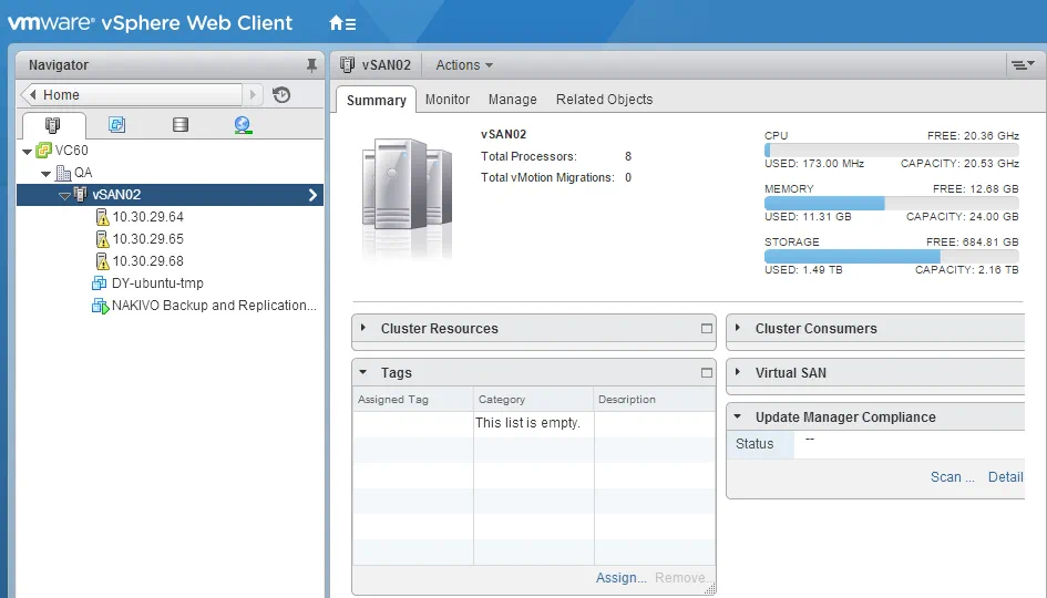 How to configure a vSAN cluster