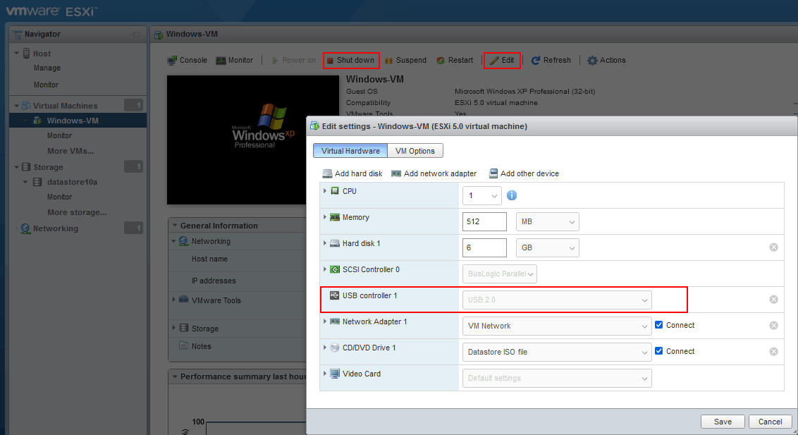 A USB controller must be present on a VM to transfer files to virtual machine with a USB flash drive