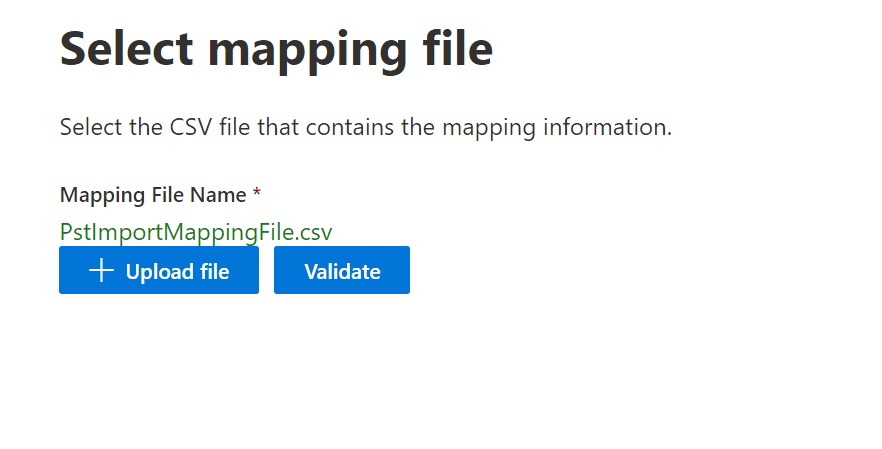 We've browsed for and validated our import file!