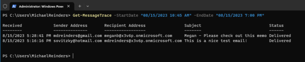 We need to use UTC times when computing our search window
