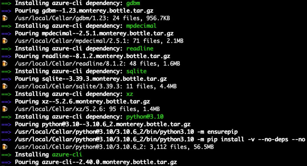 10 AZURE CLI MACOS INSTALL