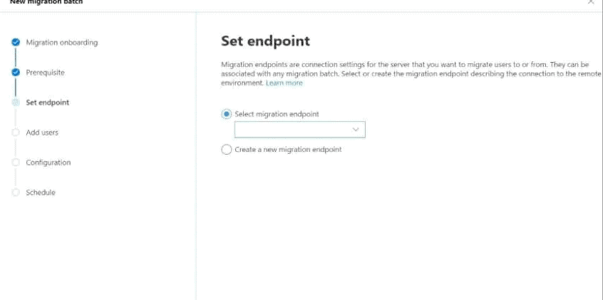 How to Migrate Mailboxes from Exchange to Office 365 select your data service