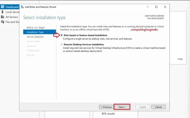 Steps of setting up Active Directory