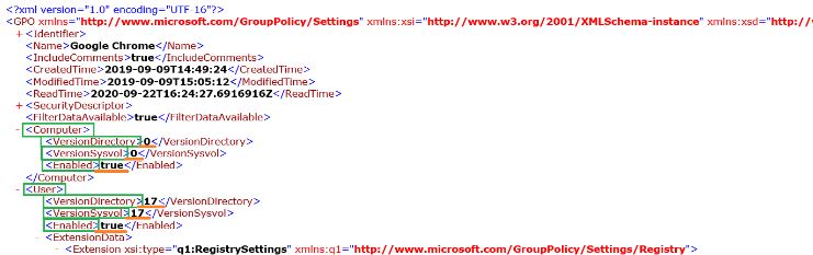Create Active Directory Policy Reports with PowerShell. Sample XML HIERARCHY