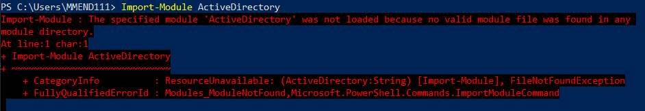 Importing the AD Module with no RSAT