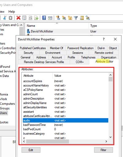 attribute editor